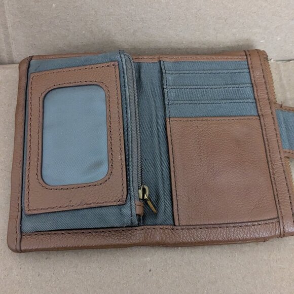 Fossil‎ Brown Leather Wallet Long Live Vintage - Picture 11 of 14